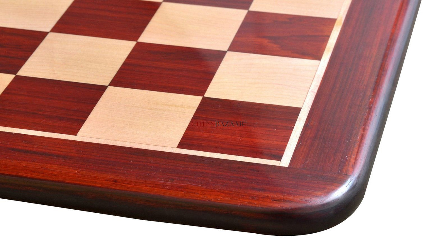 Wooden Chess Board Blood Red Bud Rose Wood 21" - 55 mm