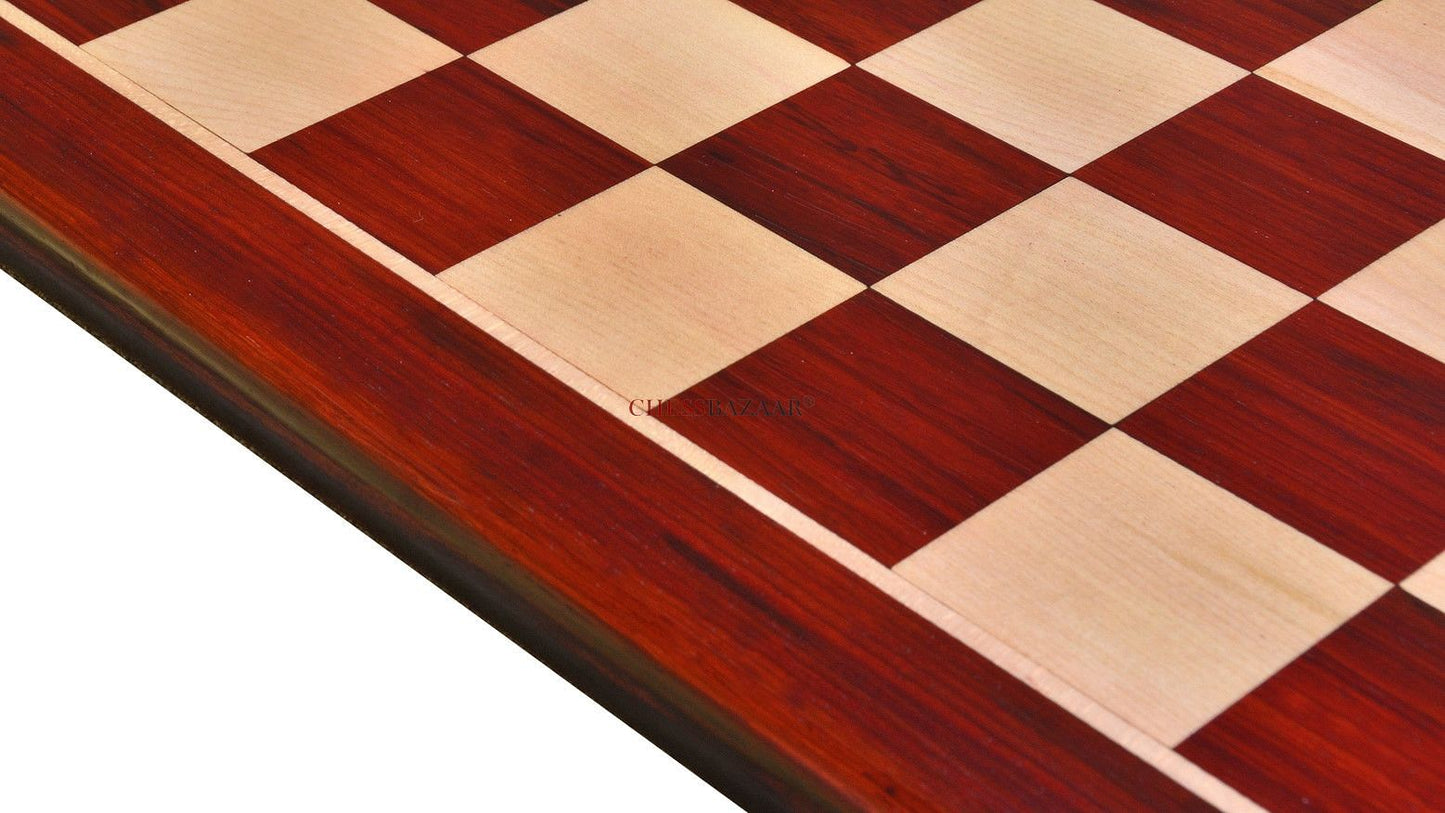 Wooden Chess Board Blood Red Bud Rose Wood 21" - 55 mm