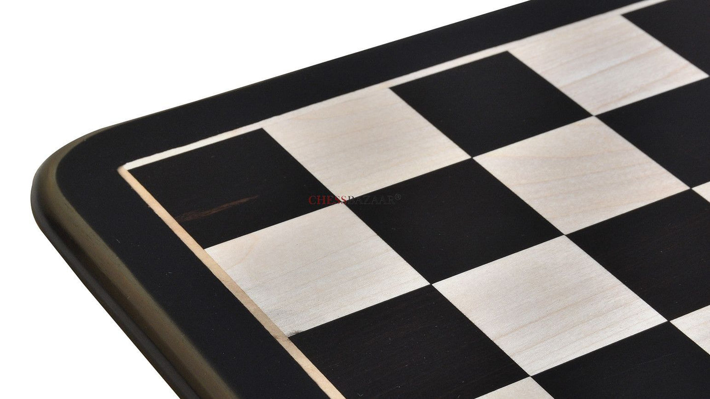 Wooden Chess Board in Ebony Wood & Maple 21" - 55 mm Square