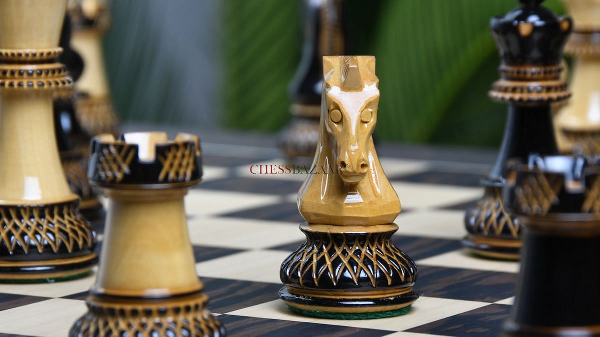 Front look of reproduced Dubrovnik chess pieces by chessbazaarindia