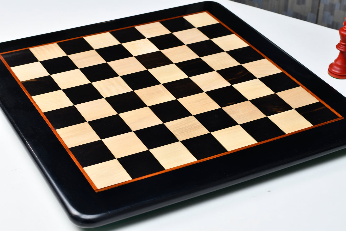 Solid Wooden Chess Board in Genuine Ebony Wood and Maple Wood 18"- 45 mm square