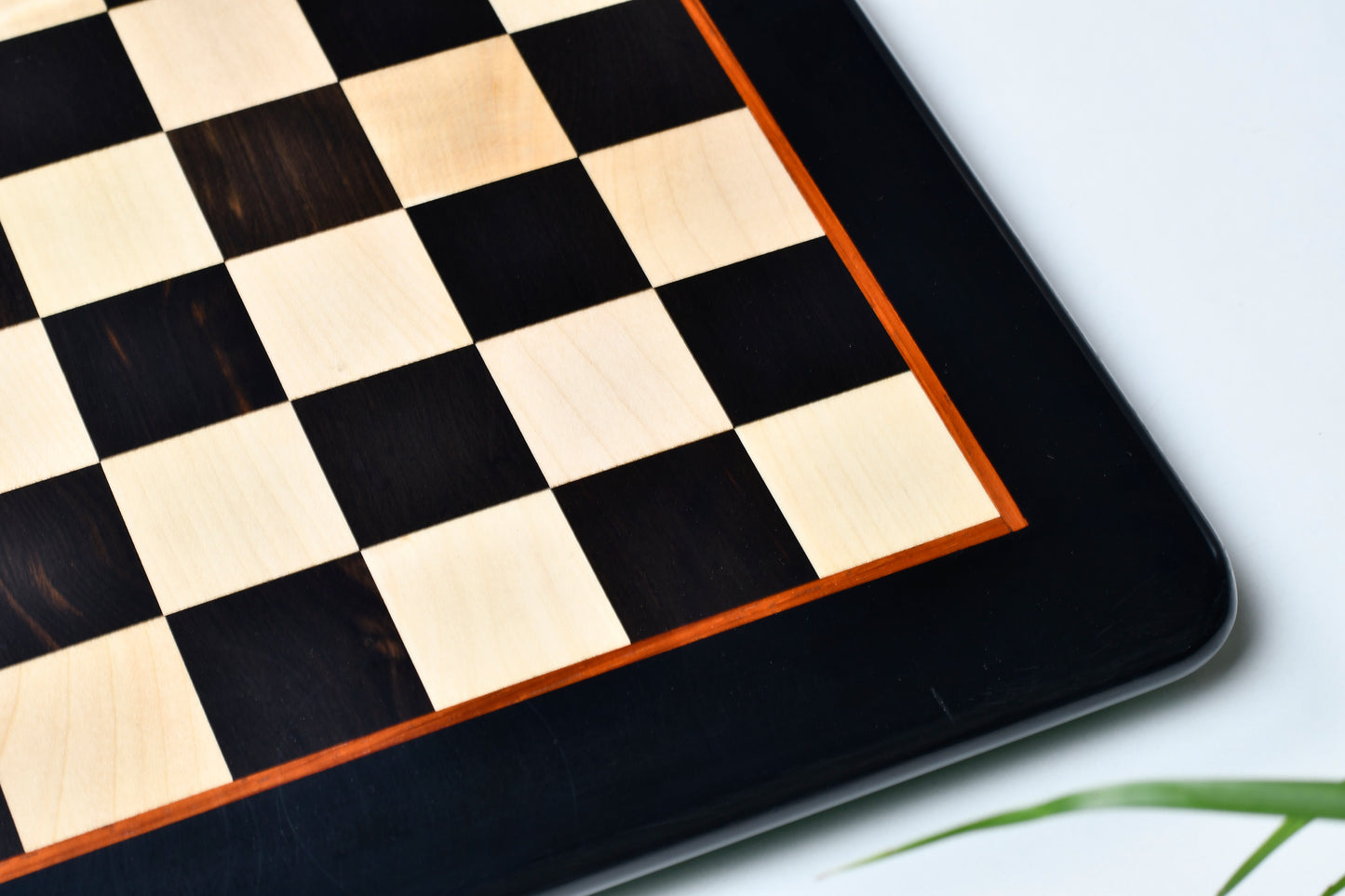 Solid Wooden Chess Board in Genuine Ebony Wood and Maple Wood 18"- 45 mm square