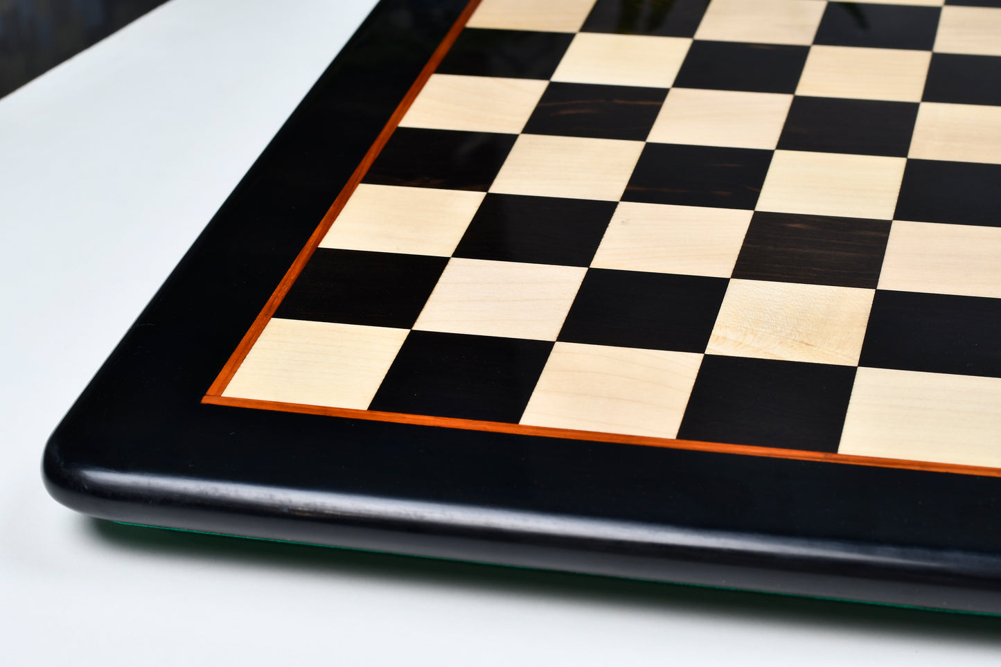 Solid Wooden Chess Board in Genuine Ebony Wood and Maple Wood 18"- 45 mm square