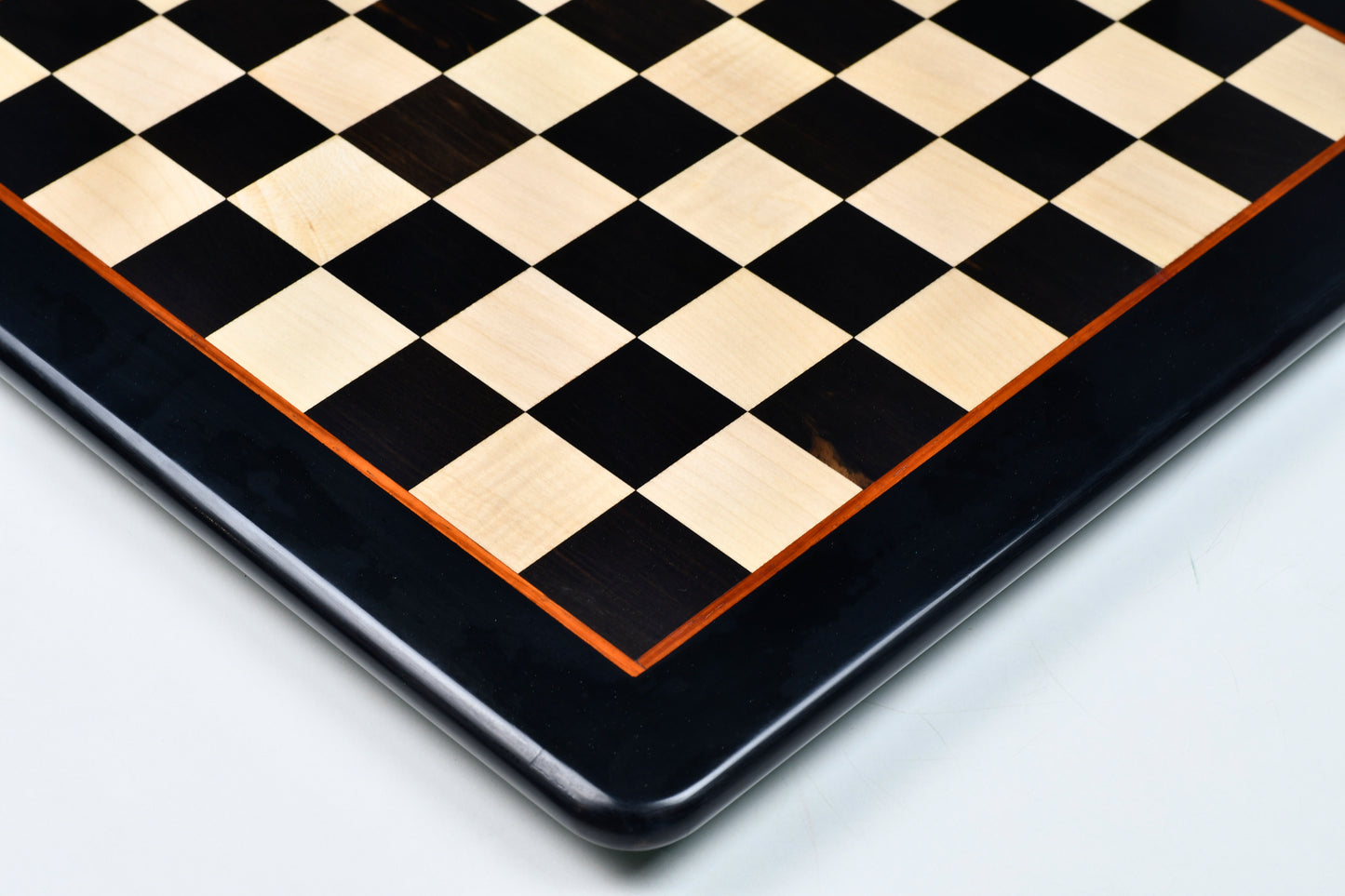 Solid Wooden Chess Board in Genuine Ebony Wood and Maple Wood 18"- 45 mm square