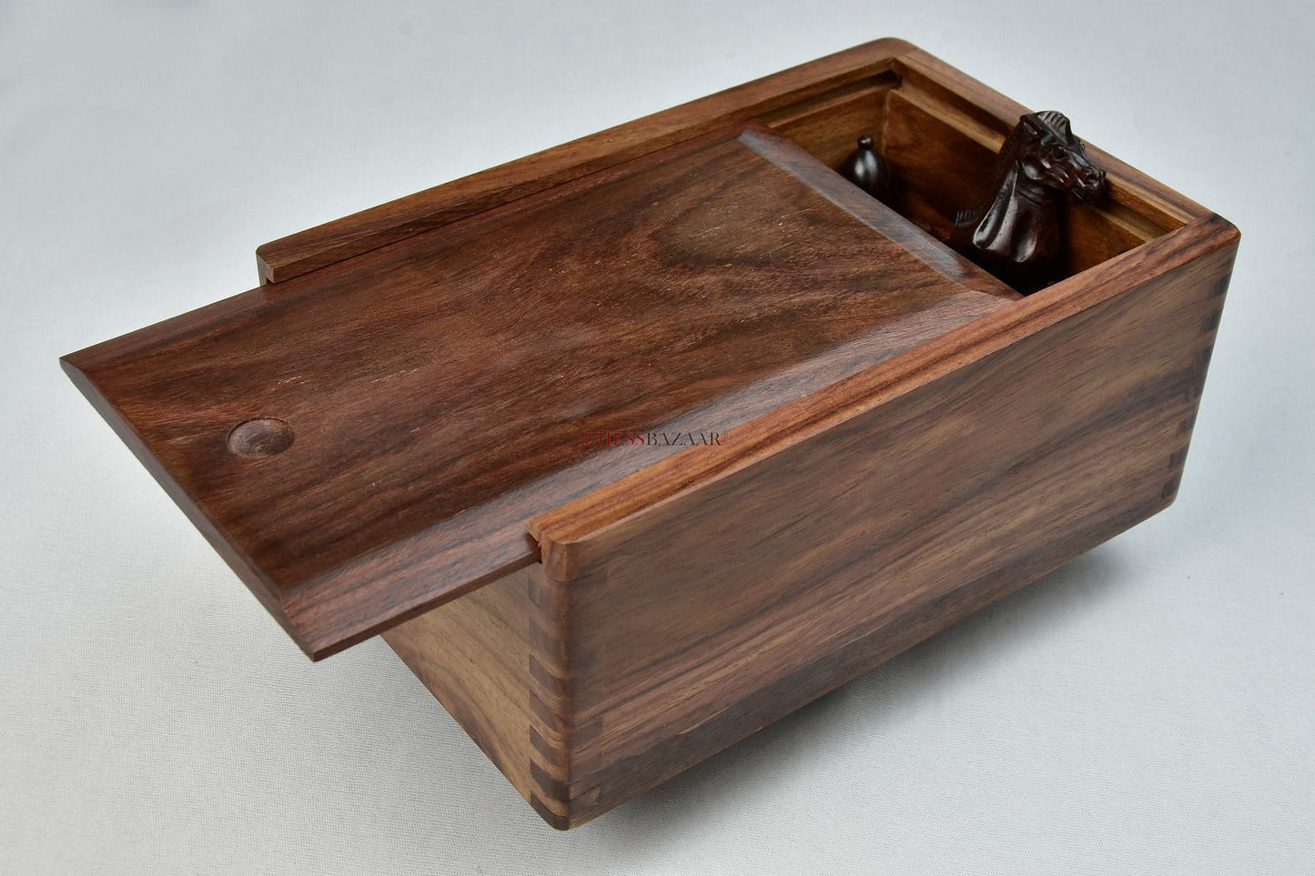 Combo of Desert Gold Staunton Series Chess Pieces in Rosewood & Box Wood With Board & Box- 4.0" King