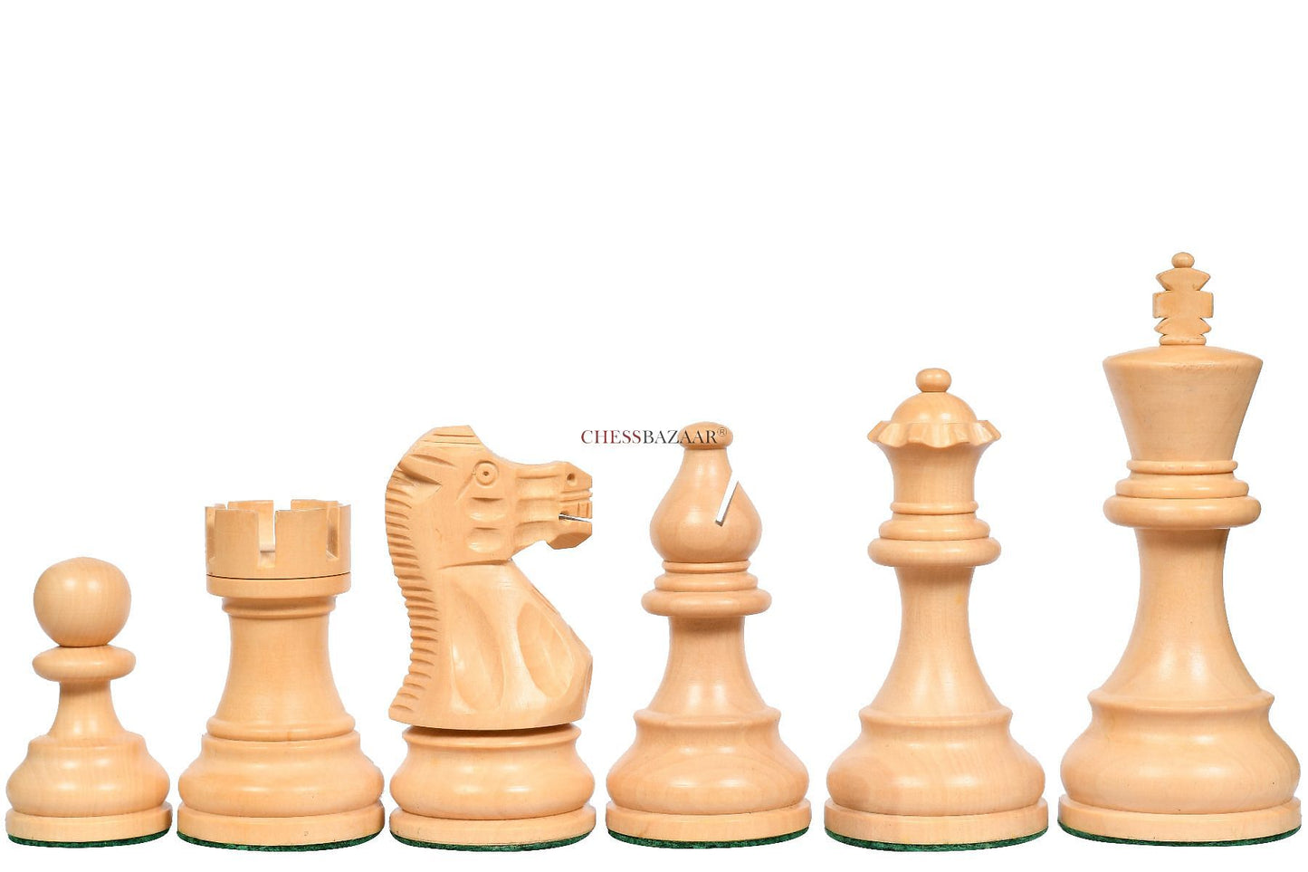 The Smokey Staunton Series Chess Pieces in Rose Wood & Boxwood - 3.8" King