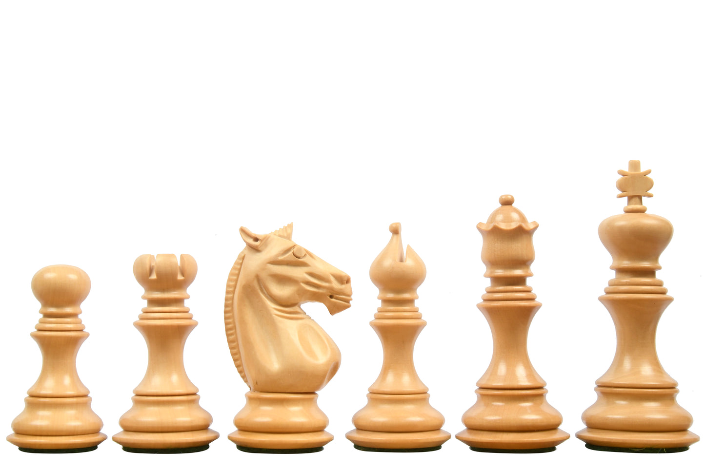 Meghdoot Staunton Series Wooden Chess Pieces in Bud Rose & Box Wood - 3.2" King