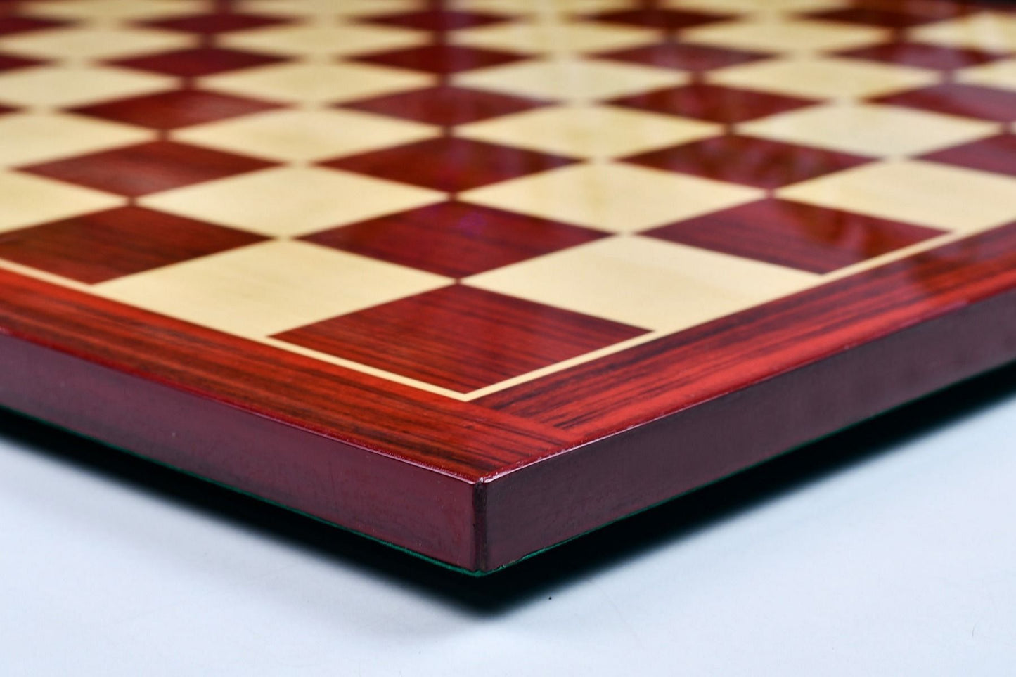 Wooden Printed Chess Board in Bud Rosewood & Boxwood Look 21" - 55 mm