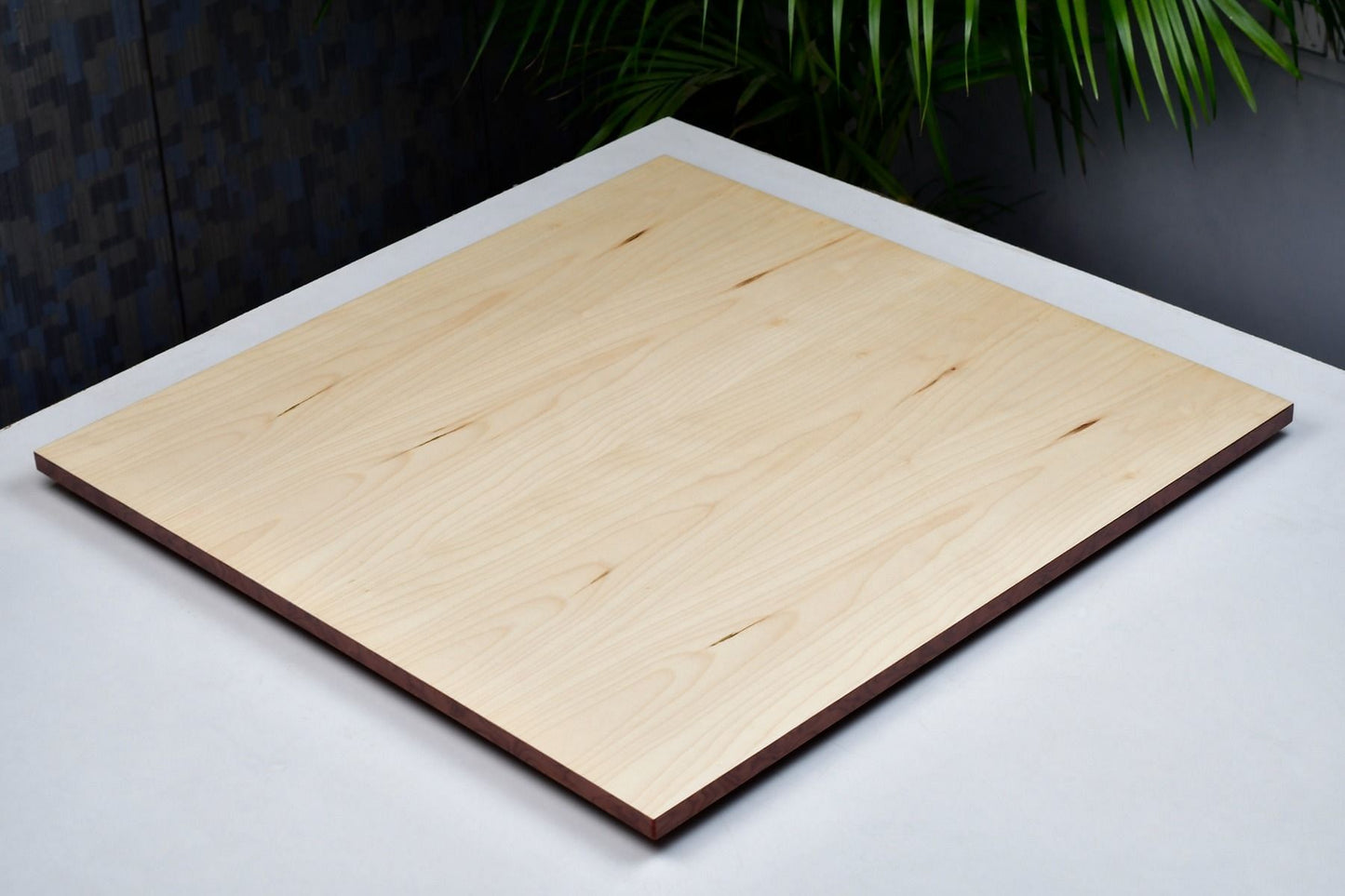 Wooden Red Ash Burl Maple Hi Gloss Finish Chess Board 22" - 55 mm