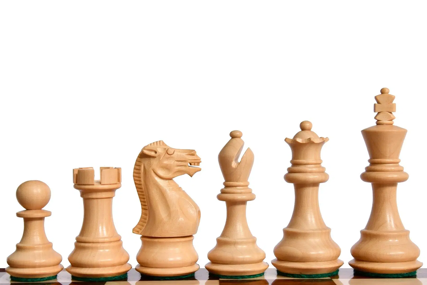The Player Series Staunton Chess Pieces in Acacia Wood & Box Wood - 3.0" King