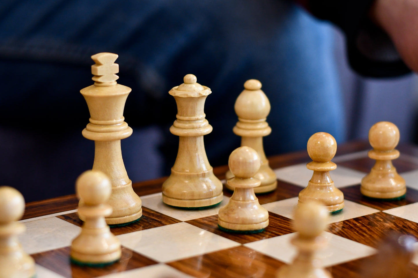 travel size chess pieces in Maple