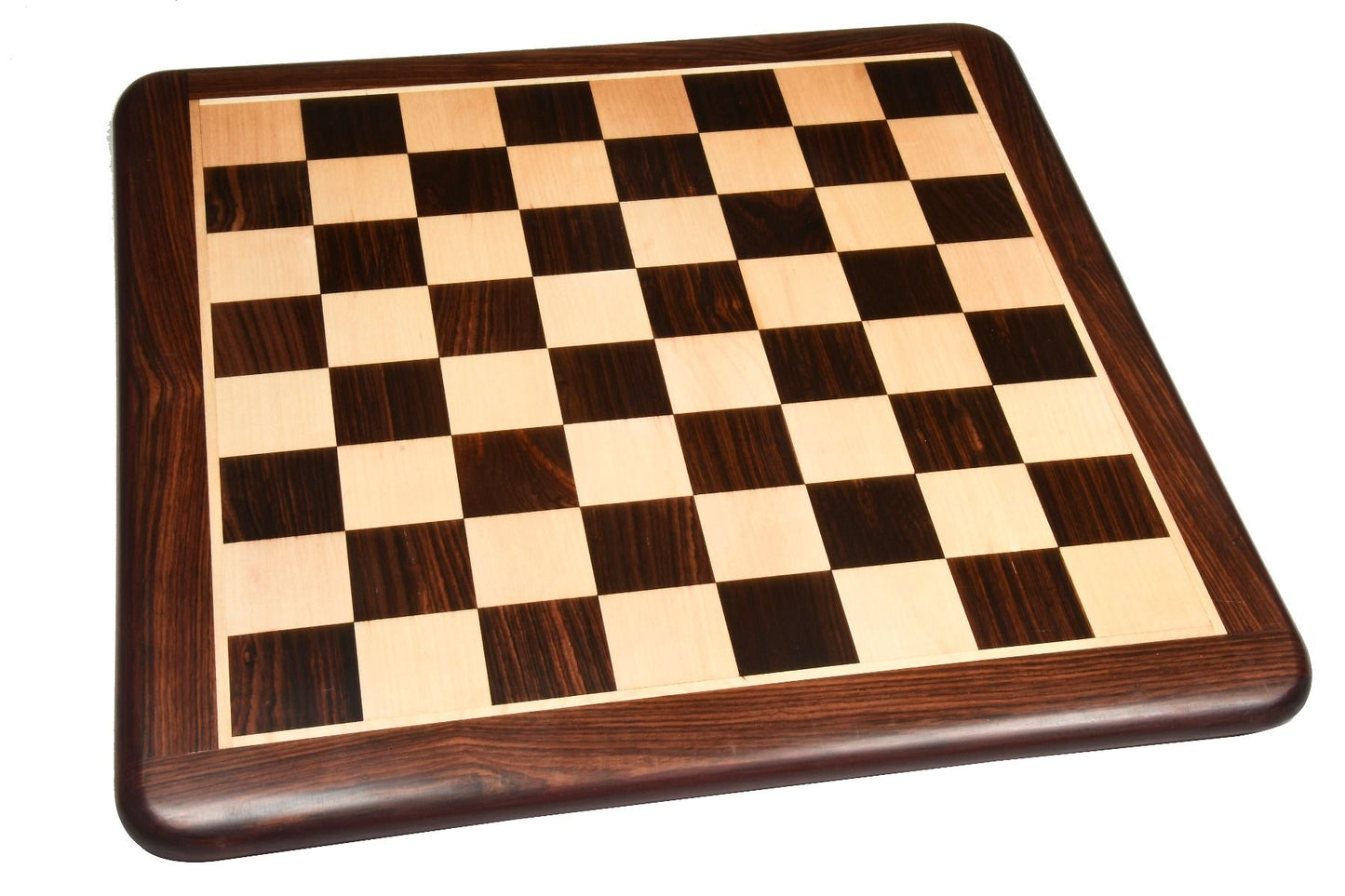 Repro Romanian-Hungarian National Tournament Pieces in Sheesham/Boxwood - 3.8" King with Board
