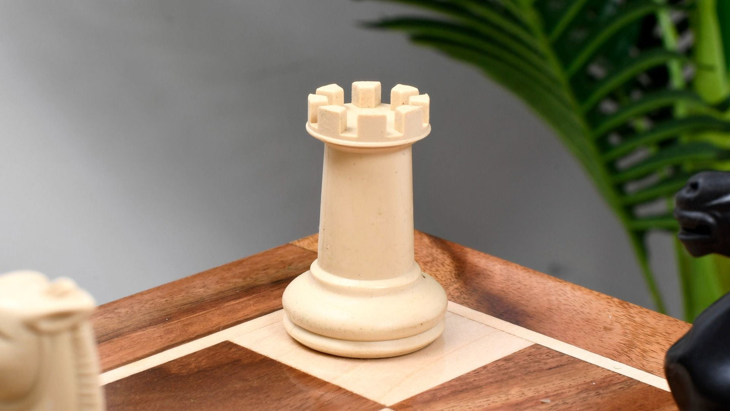 Combo of the Study Analysis Plastic Chess Pieces & Wooden Chess Board - 3.1" King